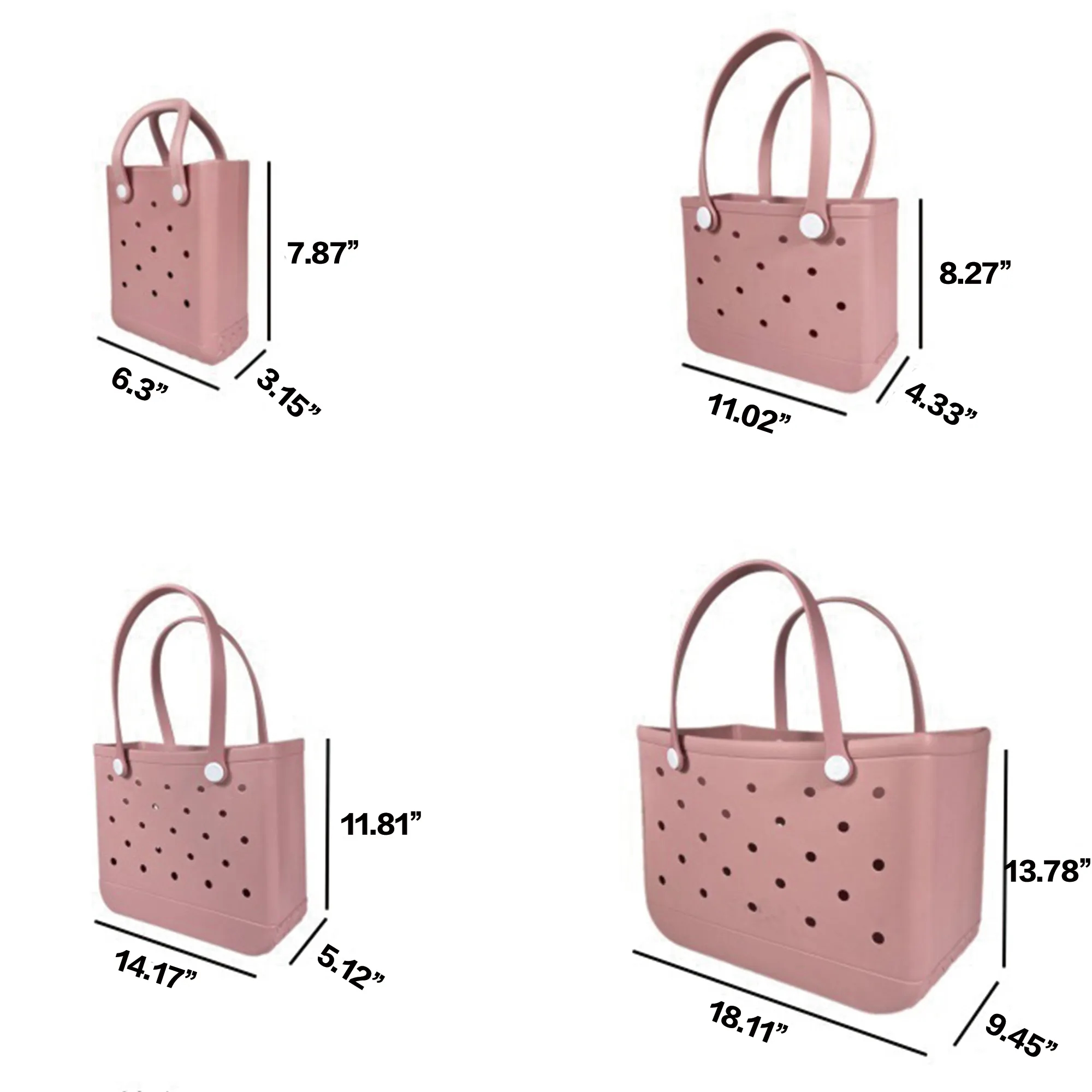 EVA Perforated Waterproof Storage Handbag" 13