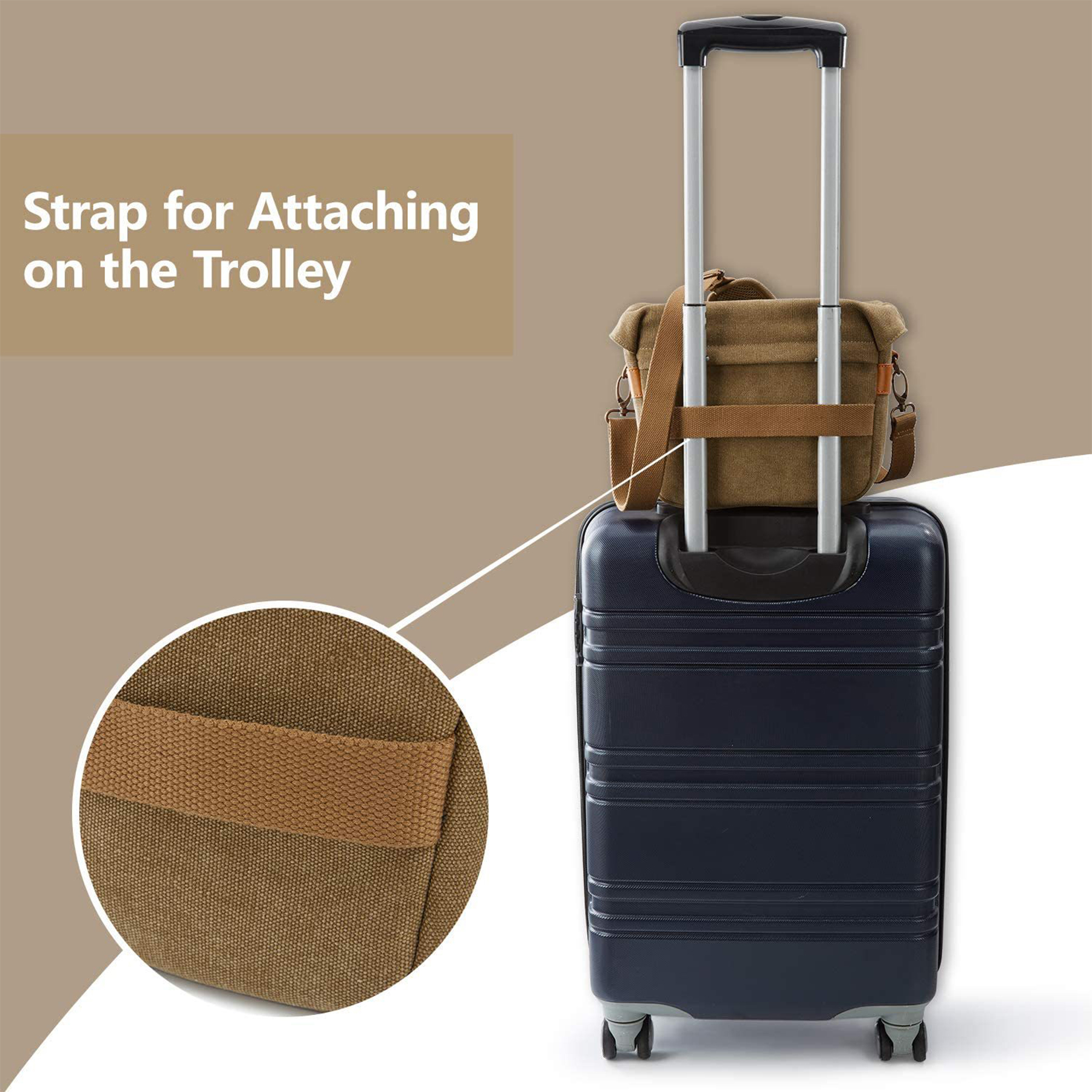 Canvas Outdoor portable waterproof camera bag 5