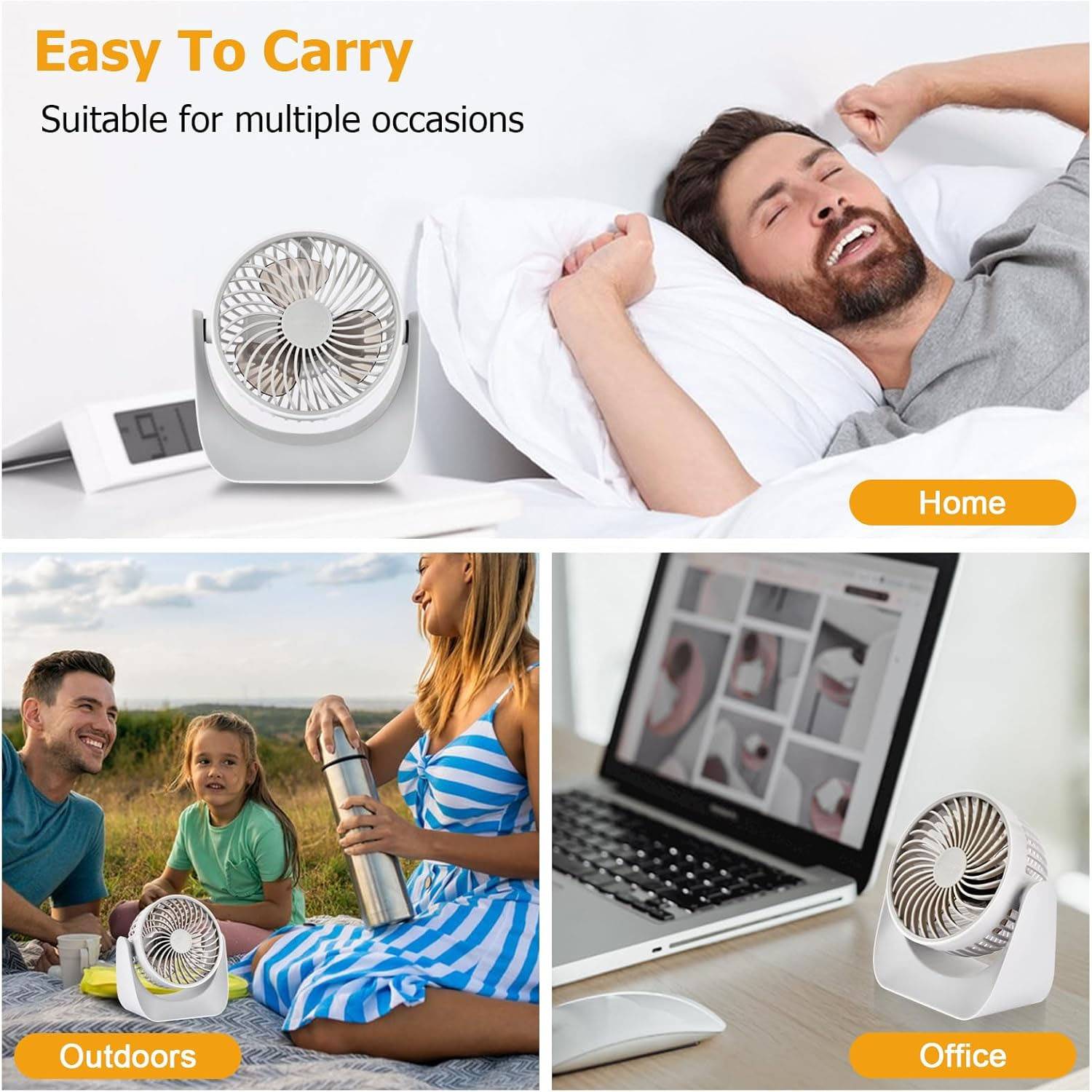 Basics 11-Inch Air Circulator Desk Fan 6