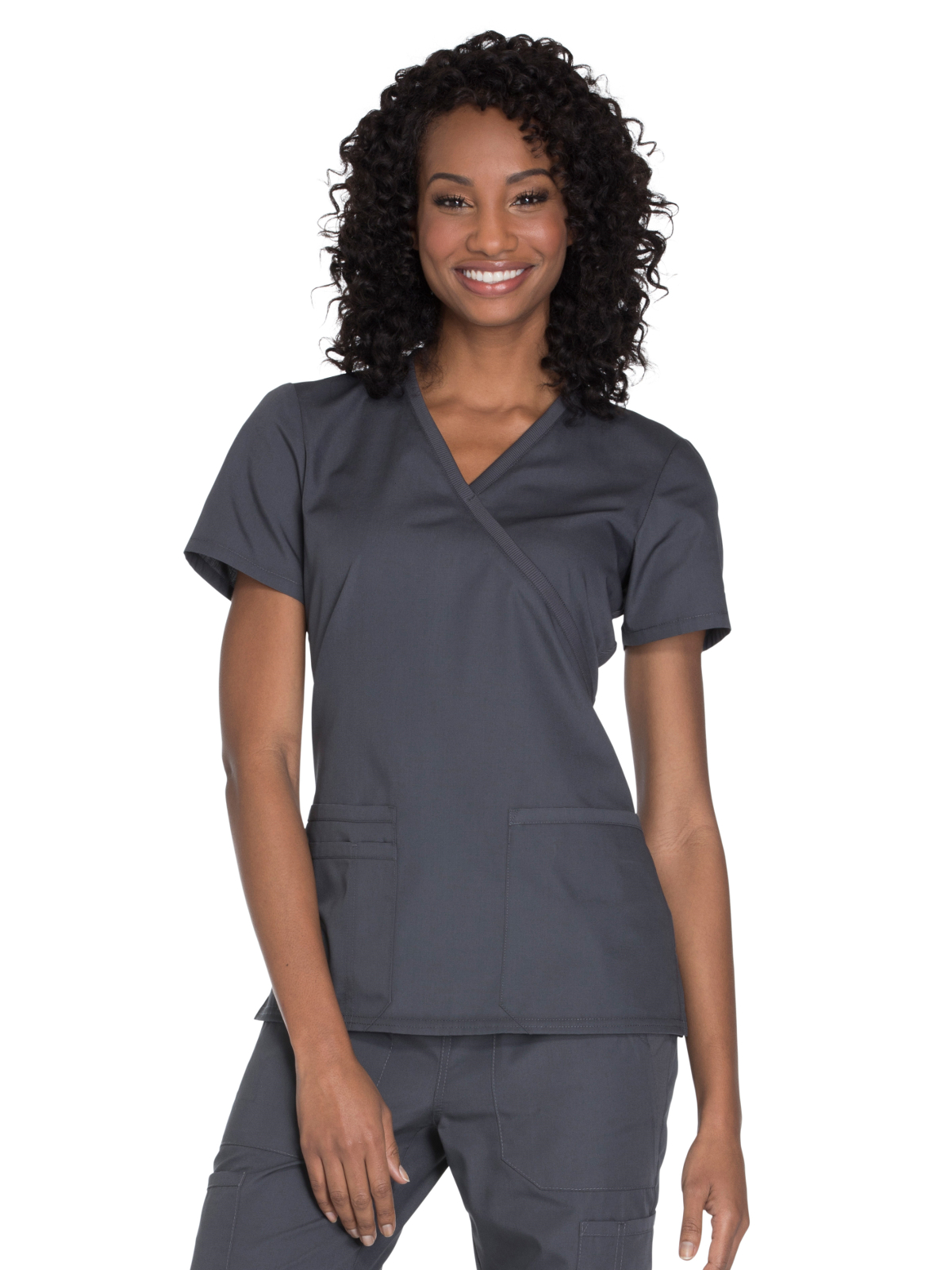 Cherokee - Workwear Originals - Women's 2-Pocket Mock Wrap Top 41