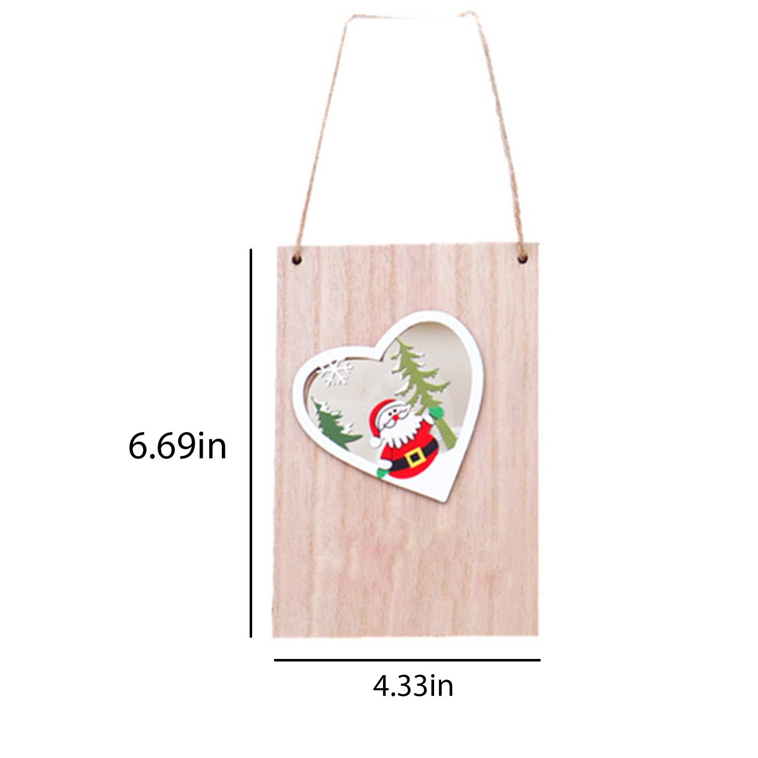 Christmas wooden door hanging 7