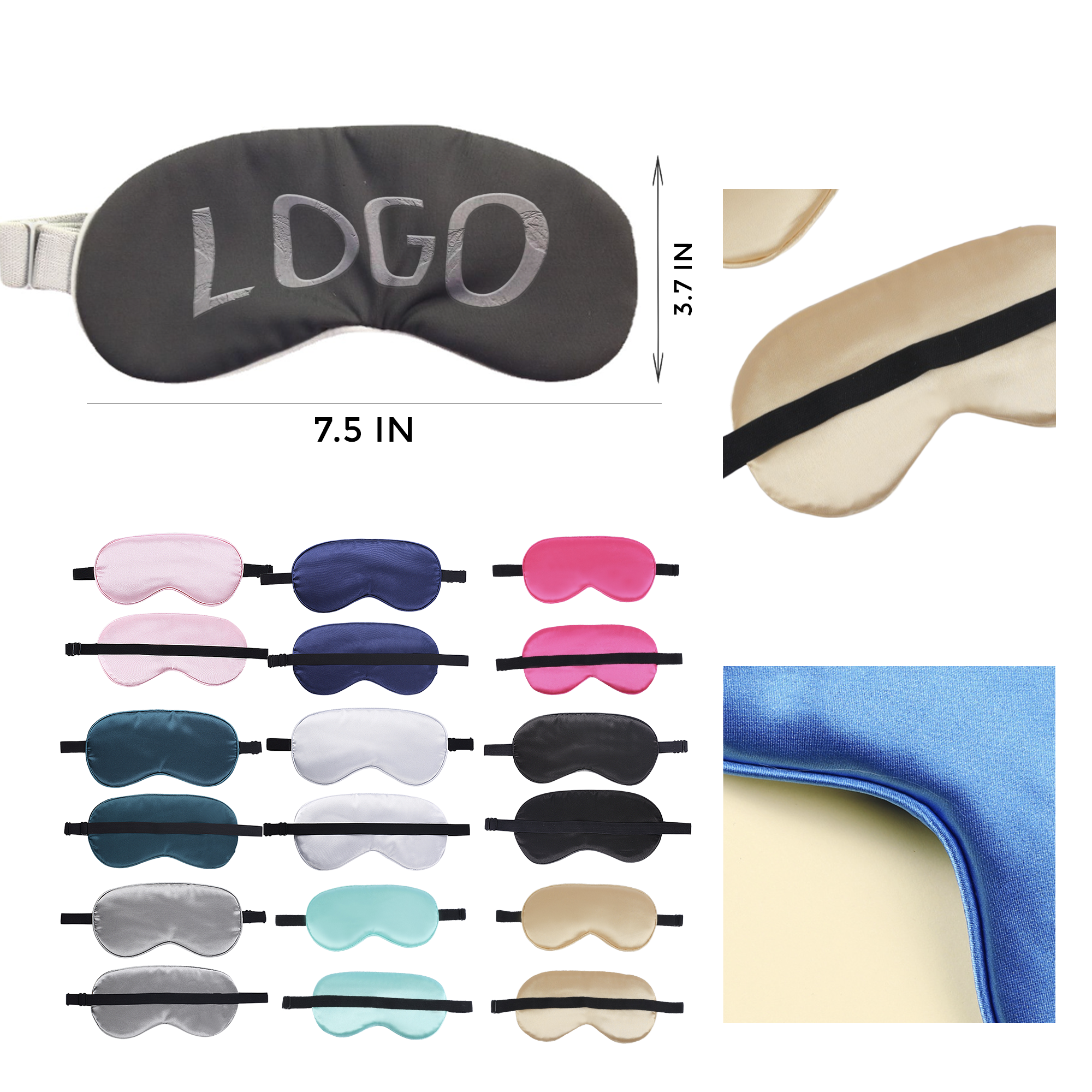 MOQ 100 PCS Plush Soft Sleep Eye Mask 2