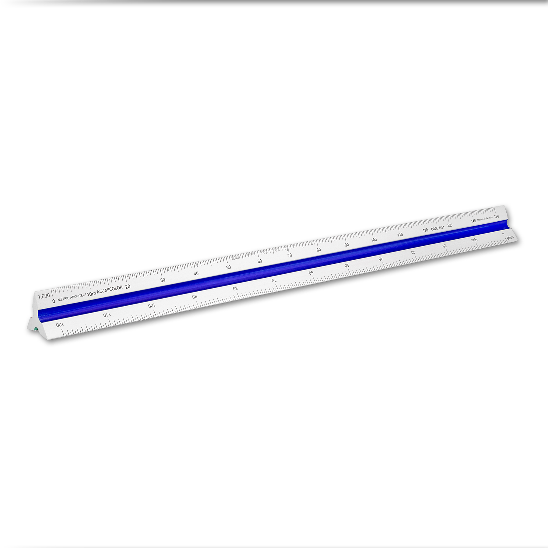 30cm Color-Coded Metric Architect Triangular Solid Scale 1