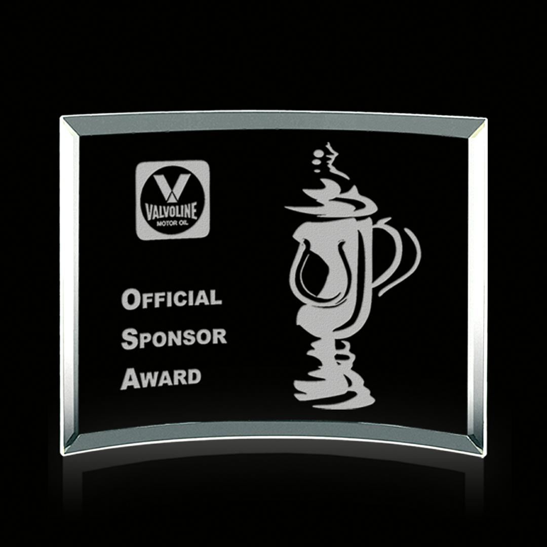 Curved Bevel Award - Jade