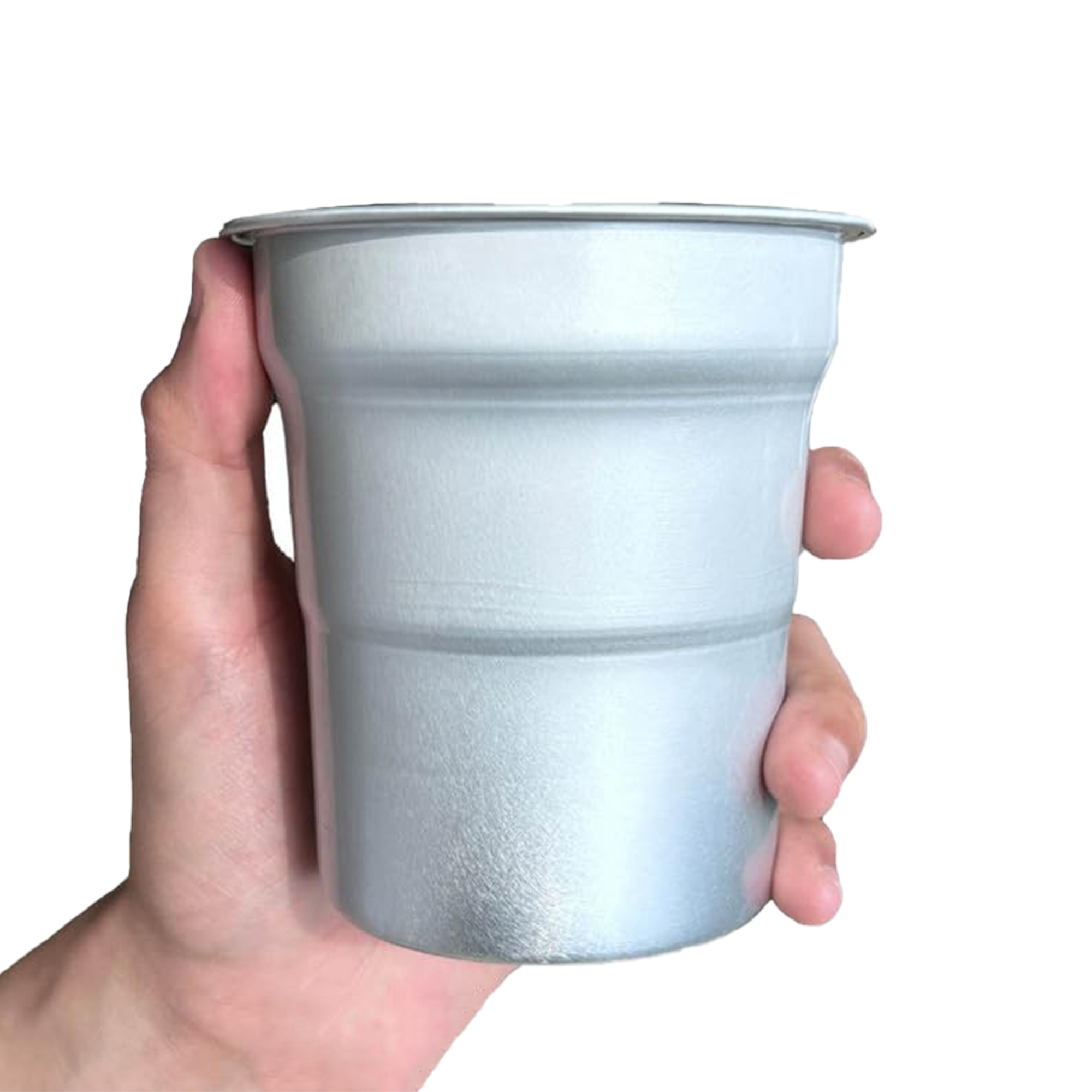 Recyclable Aluminum Party Cup with Easy-Drink Lip 4