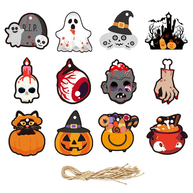 Halloween Hanging Decorations, 12 Pieces per Pack 3