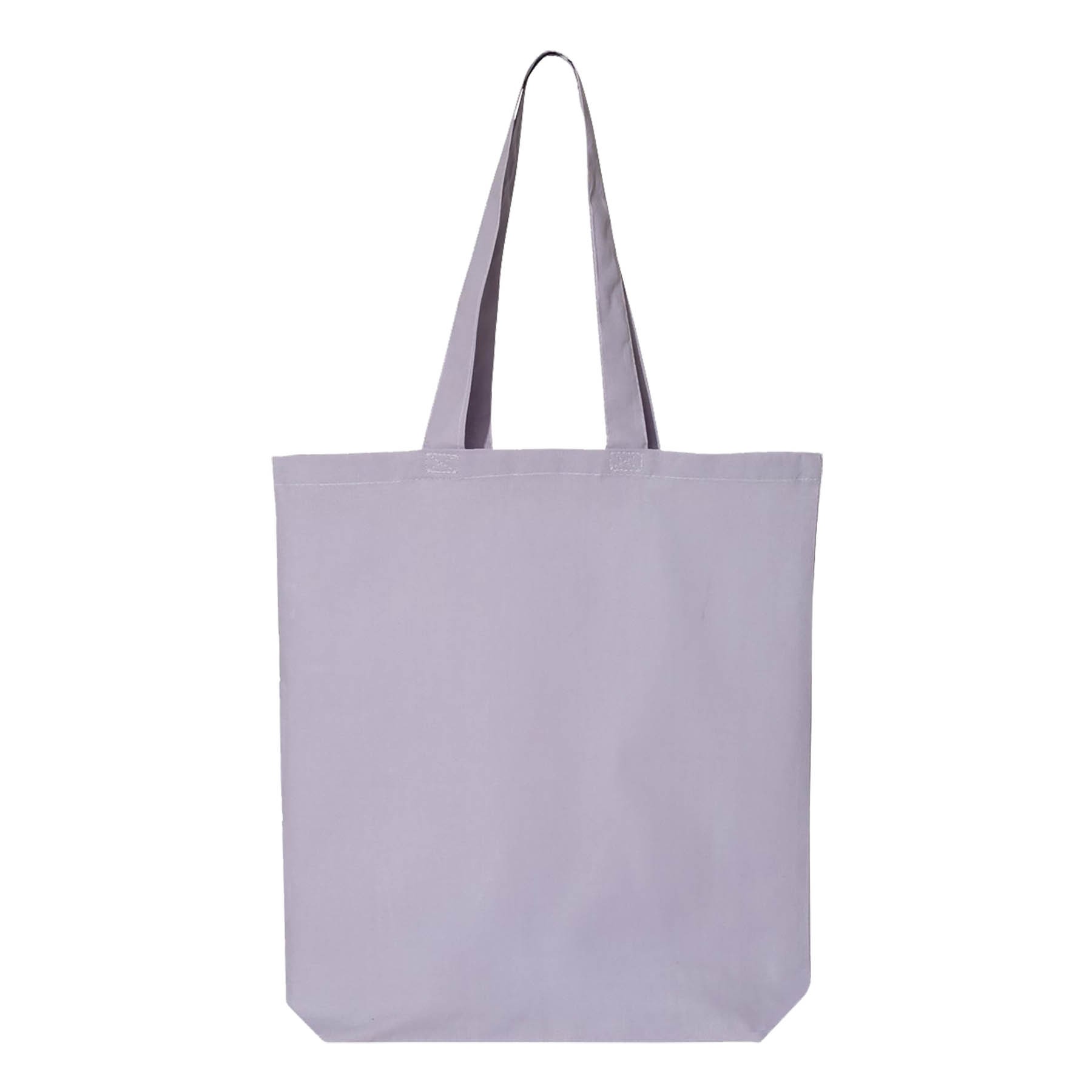 6 oz. 100% Cotton Canvas Tote Bag w/Bottom Gusset 43