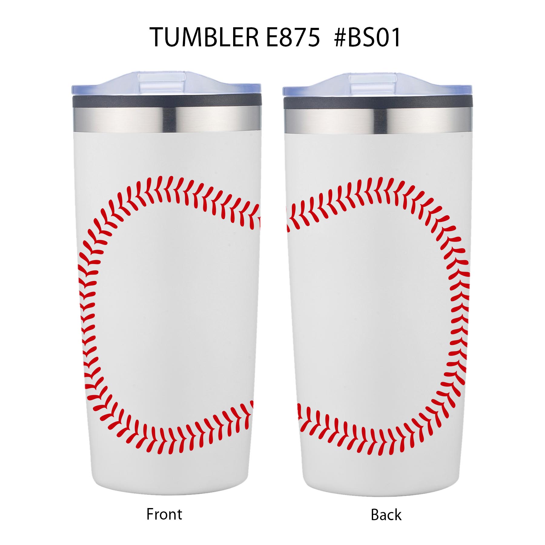 20 oz. Baseball Design Double Wall Tumbler 5