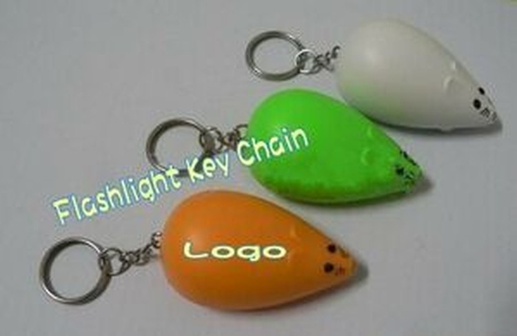 Mouse Key Chain W/ LED Light 2