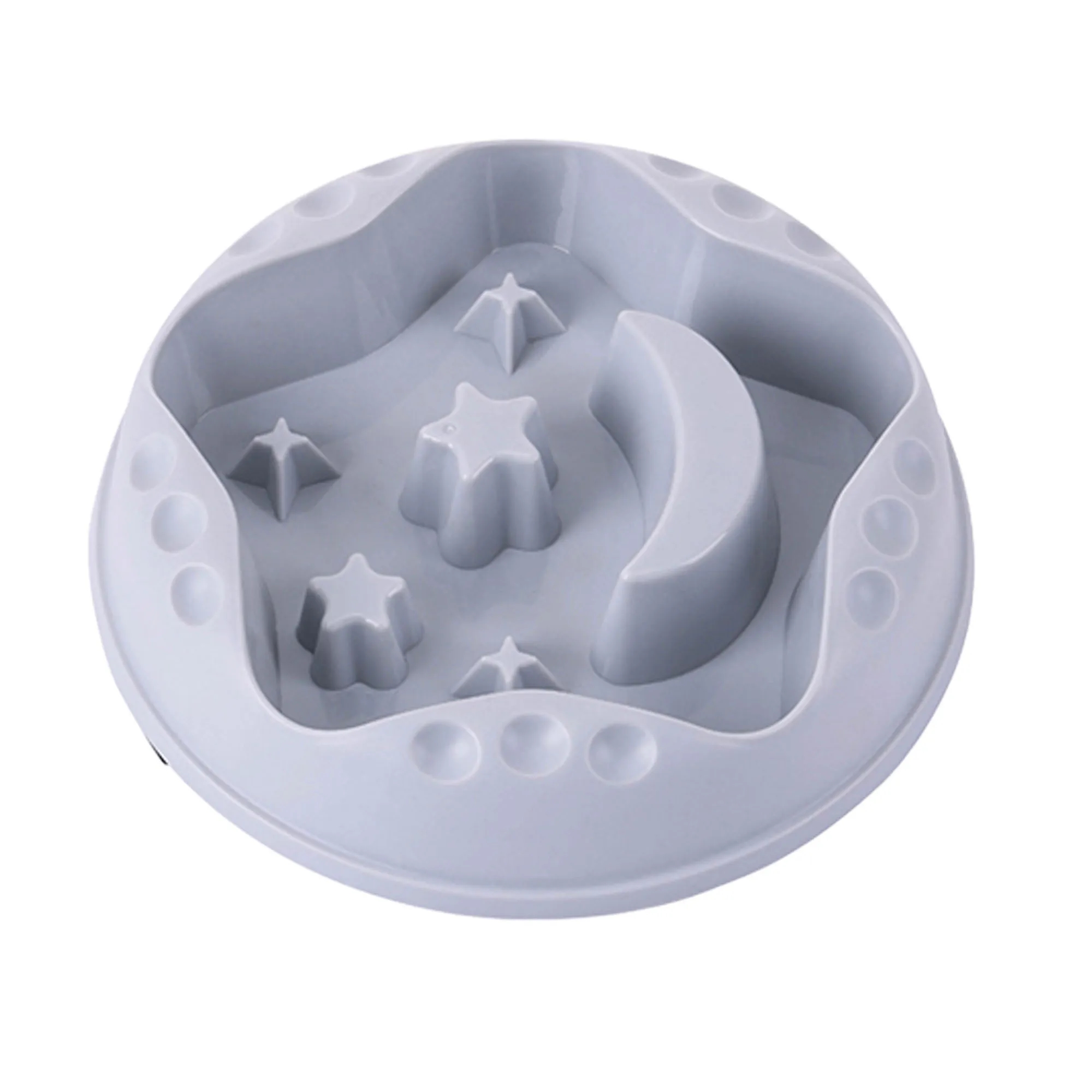 Plastic Training Pets Dog Slow Feeder Bowl 6