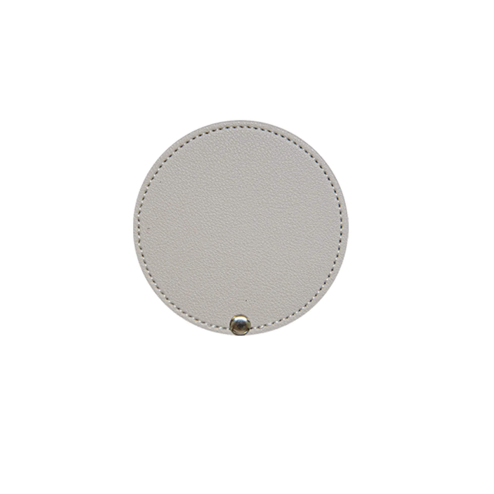 Elegant Mini PU Leather Single-sided Makeup Mirror 4
