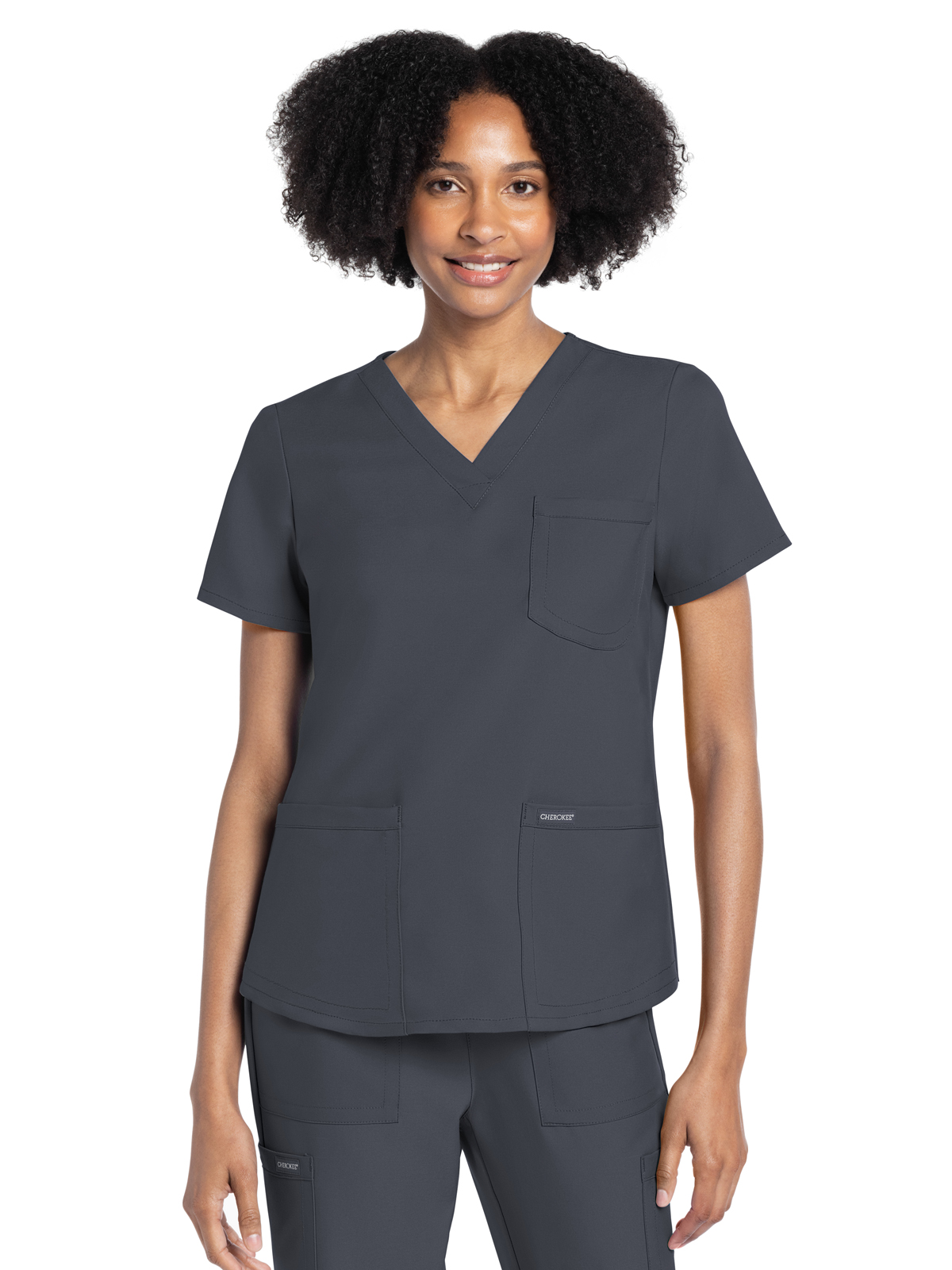 Cherokee - WW Originals Ultra - Women's 3-Pocket V-Neck Top 10