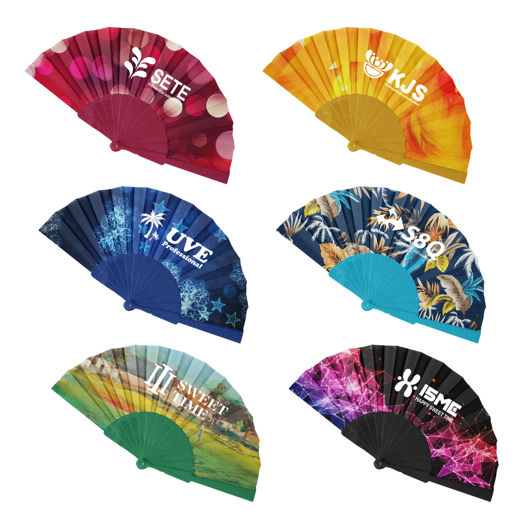 Plastic Folding Hand Fan 1