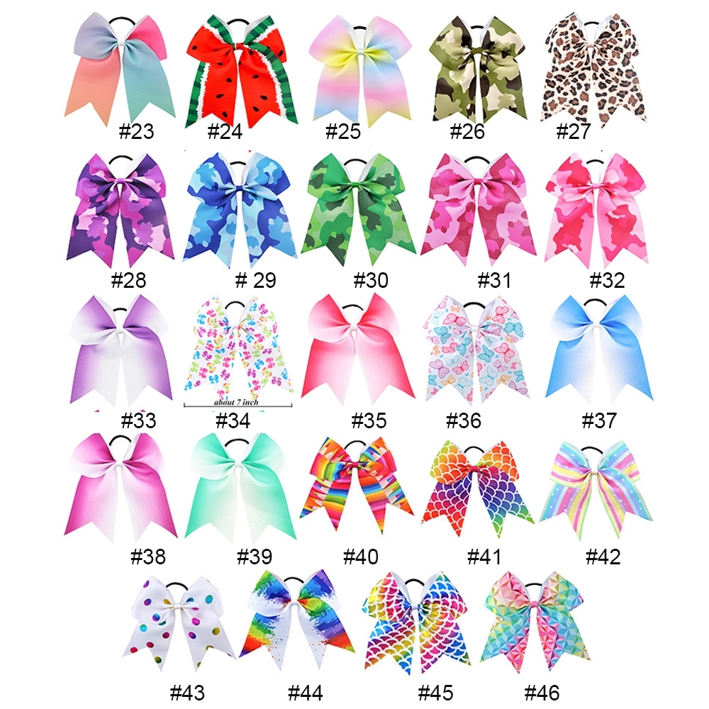 7 inch Large Cheerleader Hair Bows 5