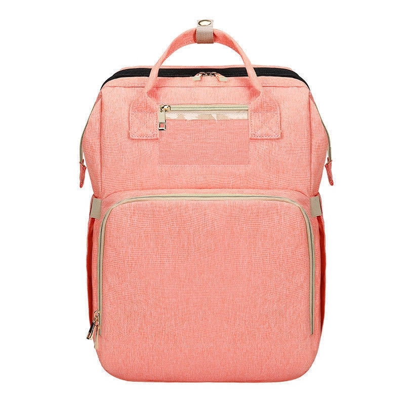 Oxford Foldable Baby Crib Diaper Backpack 14