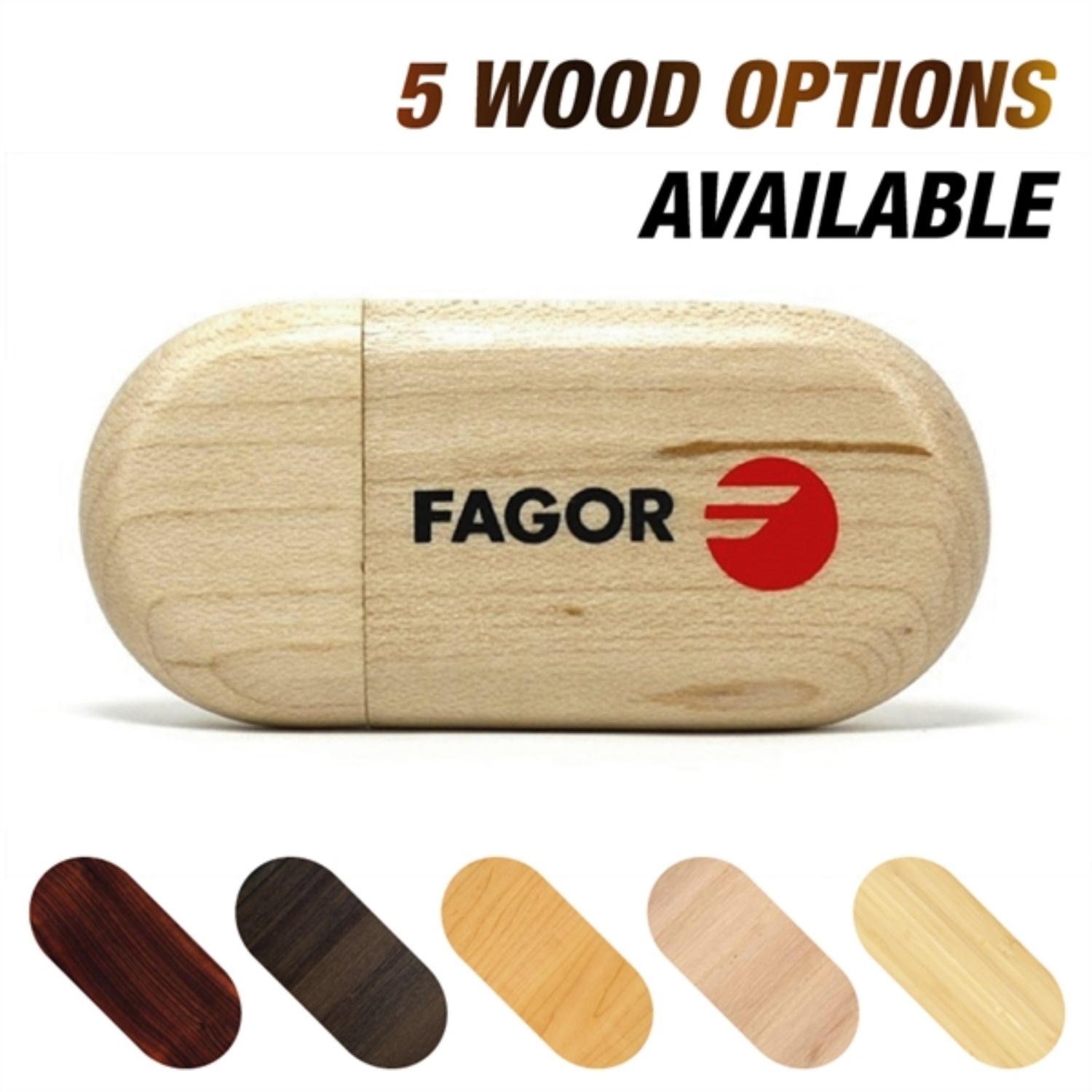 Wooden Capsule Style USB flash drive with magnetic closure 8