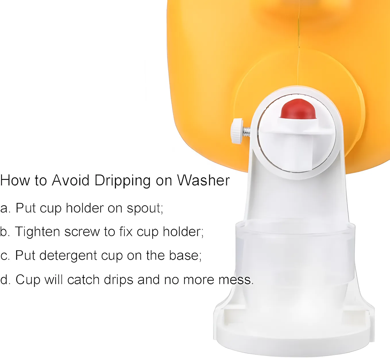 Laundry Detergent Cup Holder with Drip Tray 4