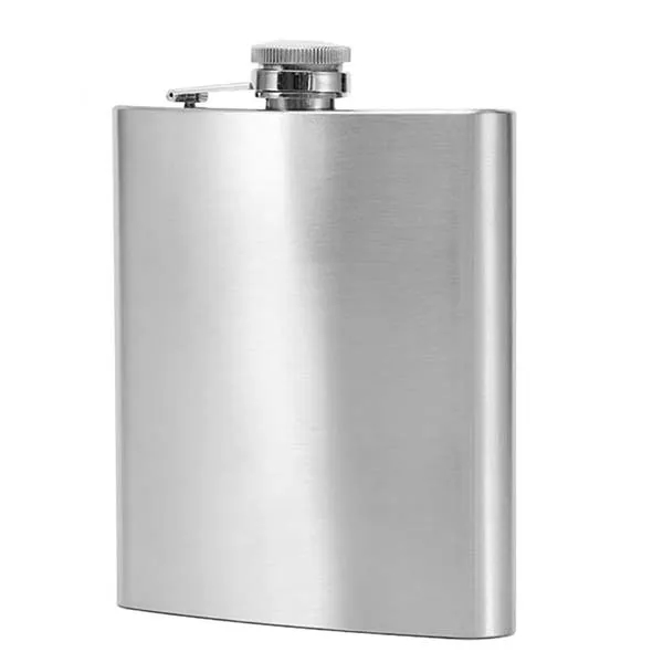 Silver Stainless Steel Leak Proof Hip Flask Set 5