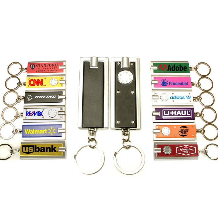 Rectangular Flashlight Key Chain