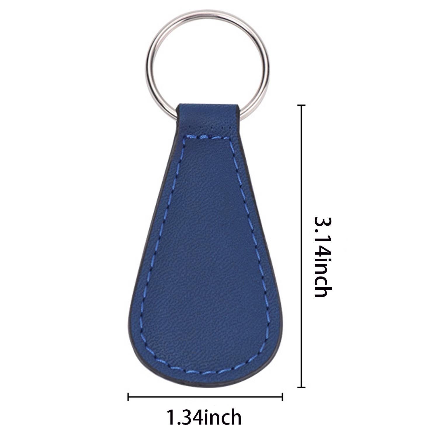 PU Leather Square Keychain 4