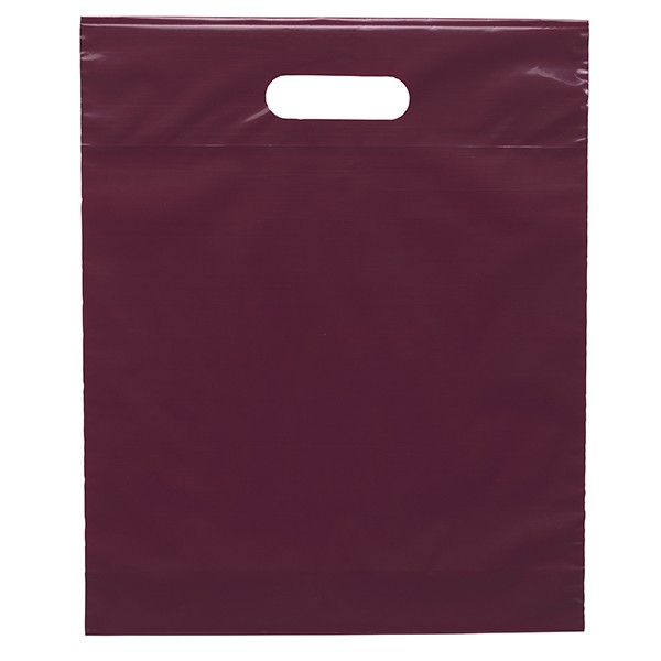 Die Cut Handle Bag - 12W x 15H x 3 - Flexo Ink Print 22