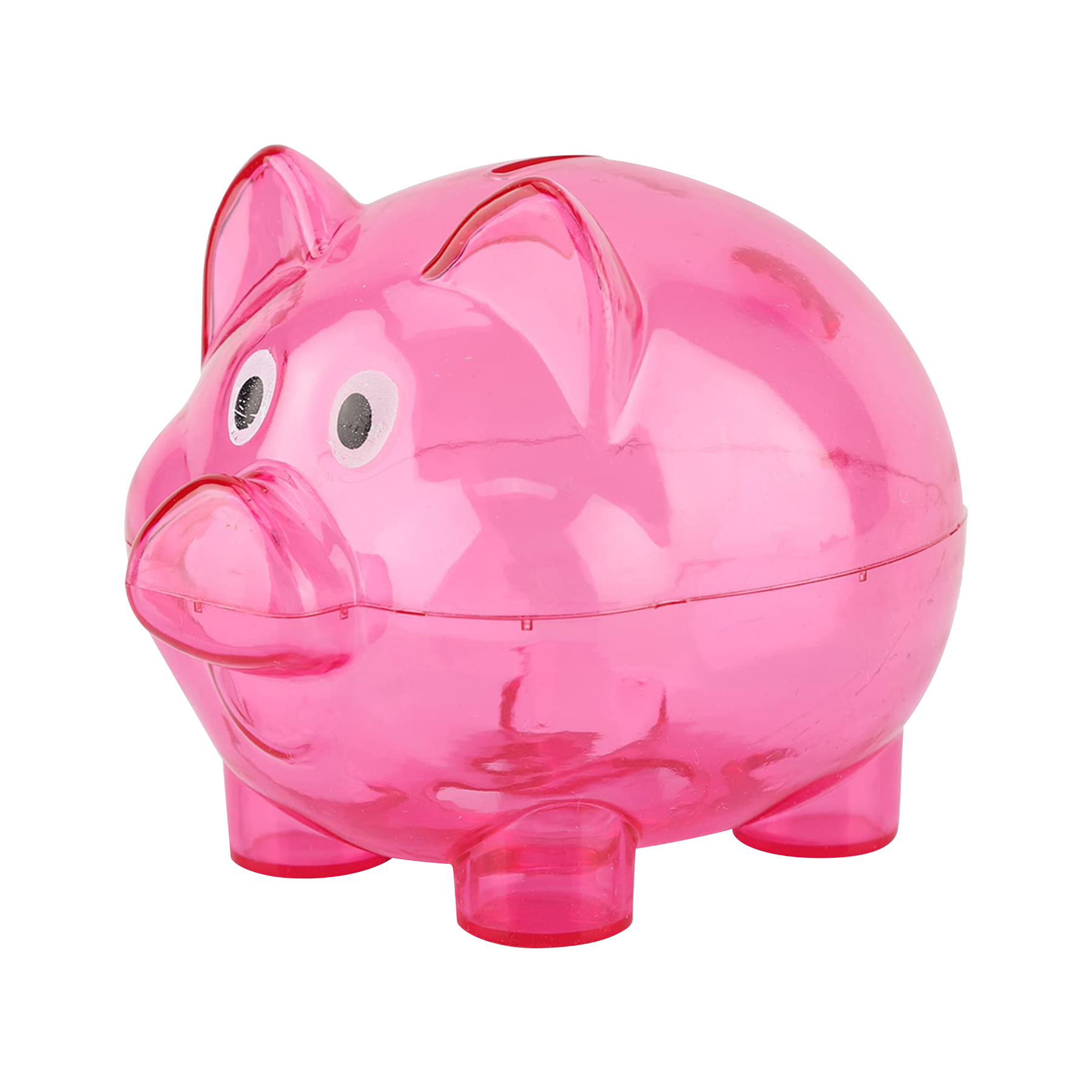 Clear Plastic Piggy Bank 10