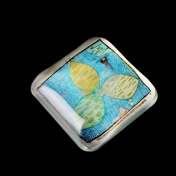 Crystal Square Dome Paperweight 5