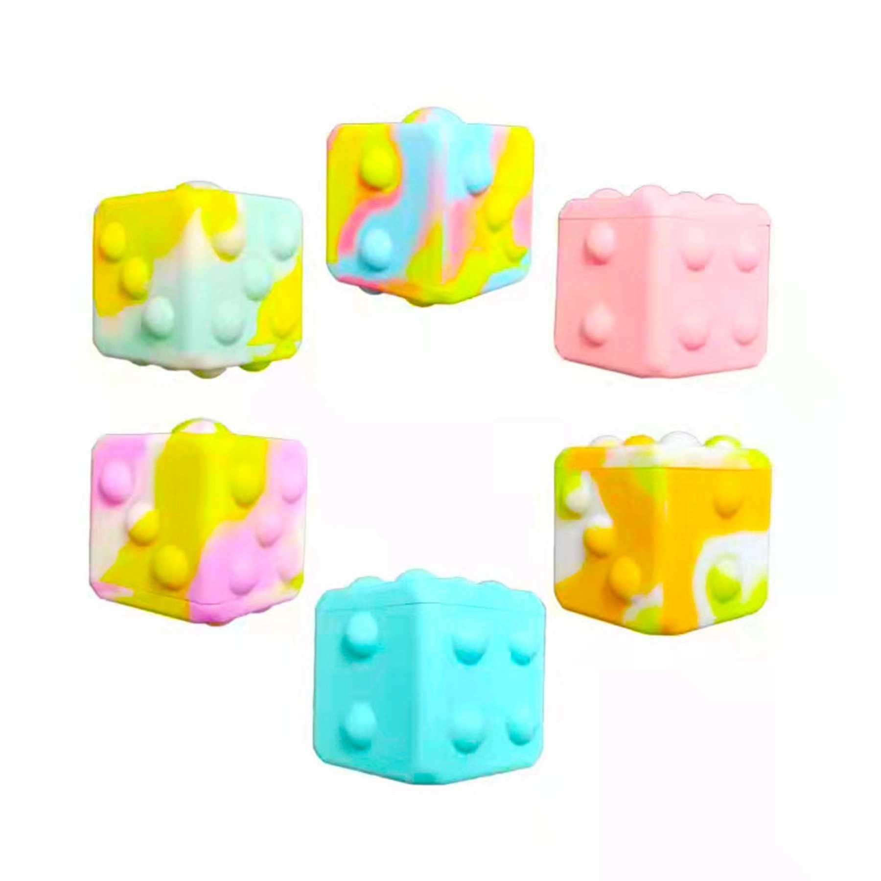 Dice Cube 3D Squeeze Ball Pop Fidget Toy 2
