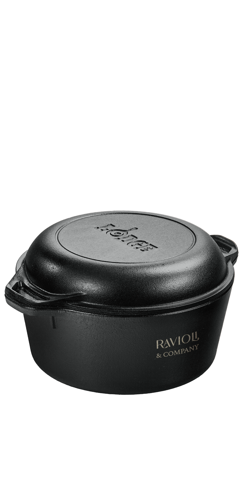Lodge® 5 Qt Cast Iron Double Dutch Oven 4