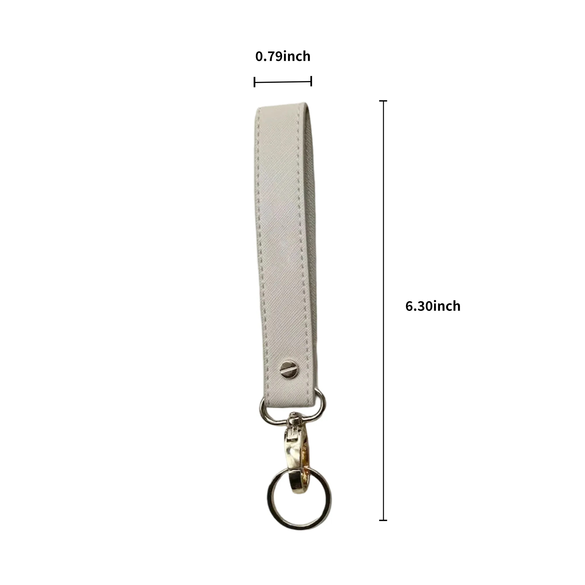 Simple PU Leather Car Keychain with Durable Strap 5