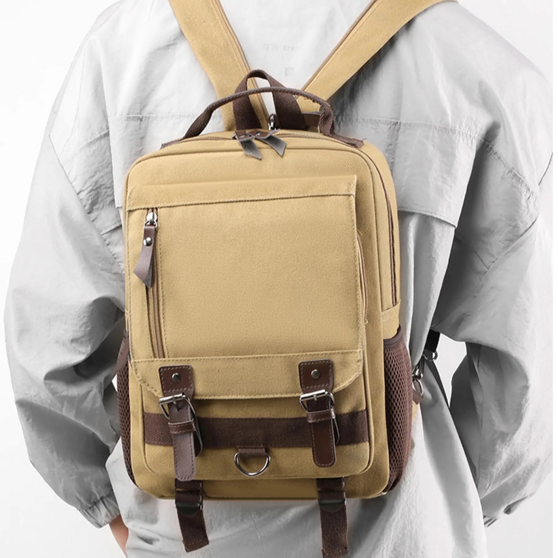 Canvas travel Cross-Body bag 4
