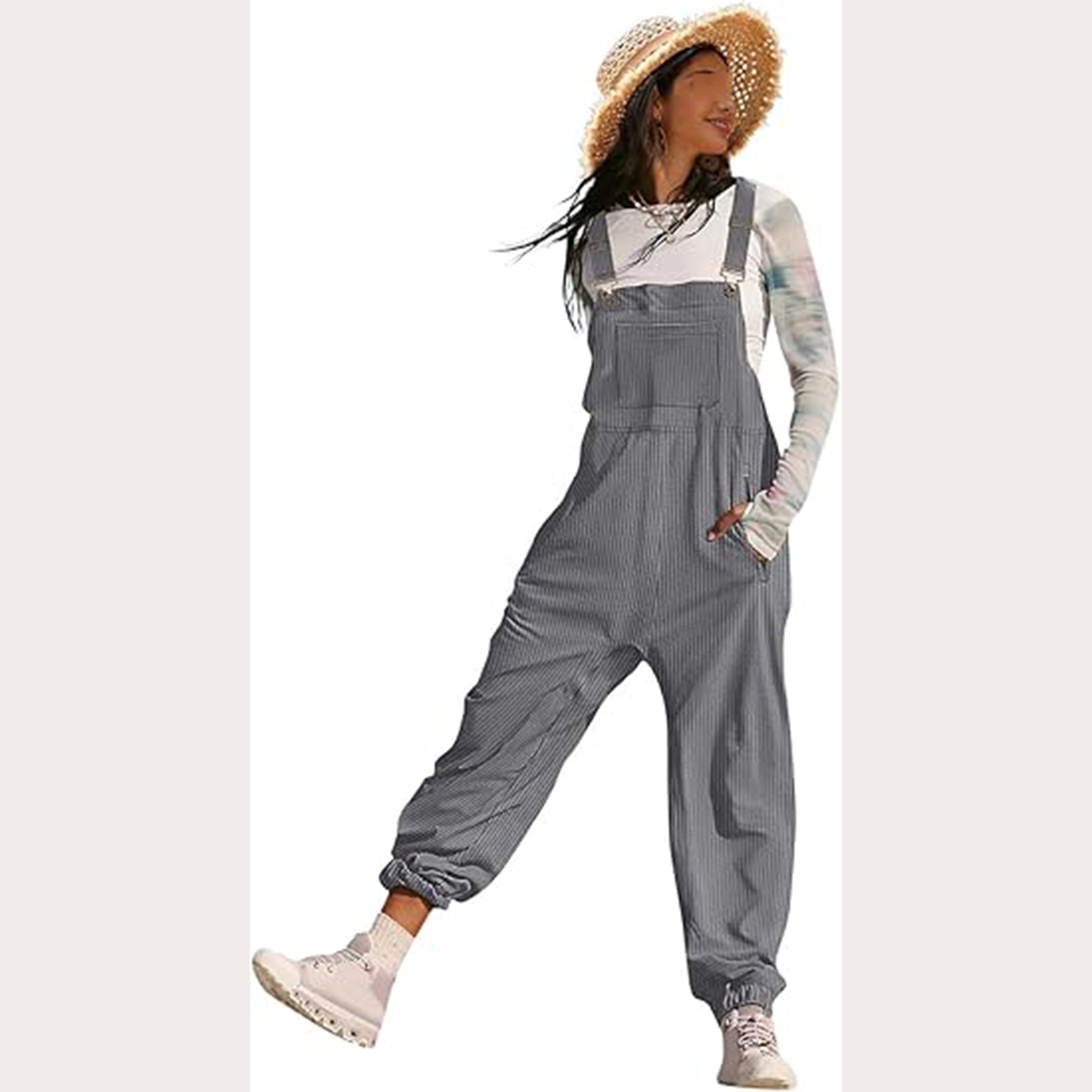 Women's Casual Corduroy Overalls 12