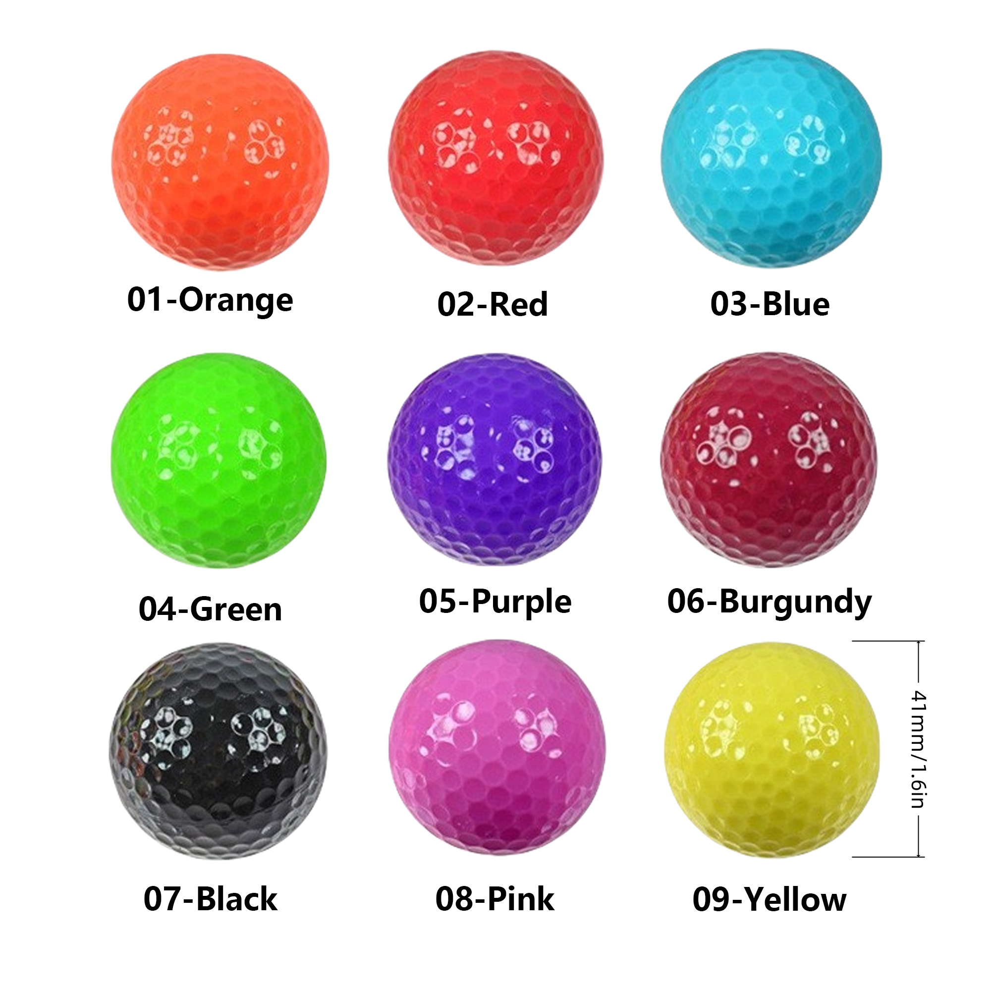Multi - Color Golf Balls 3