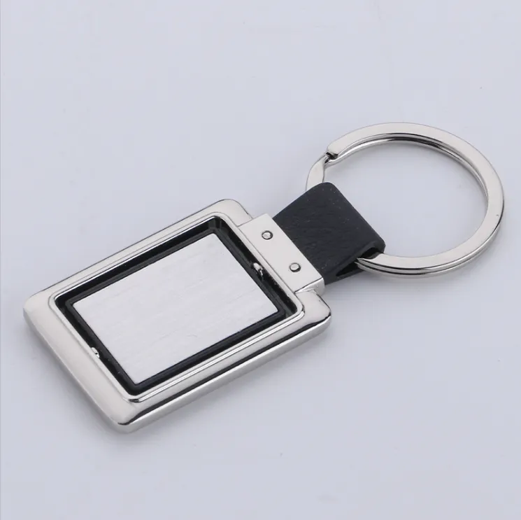 Circular Metal Spinner Key Tag 1