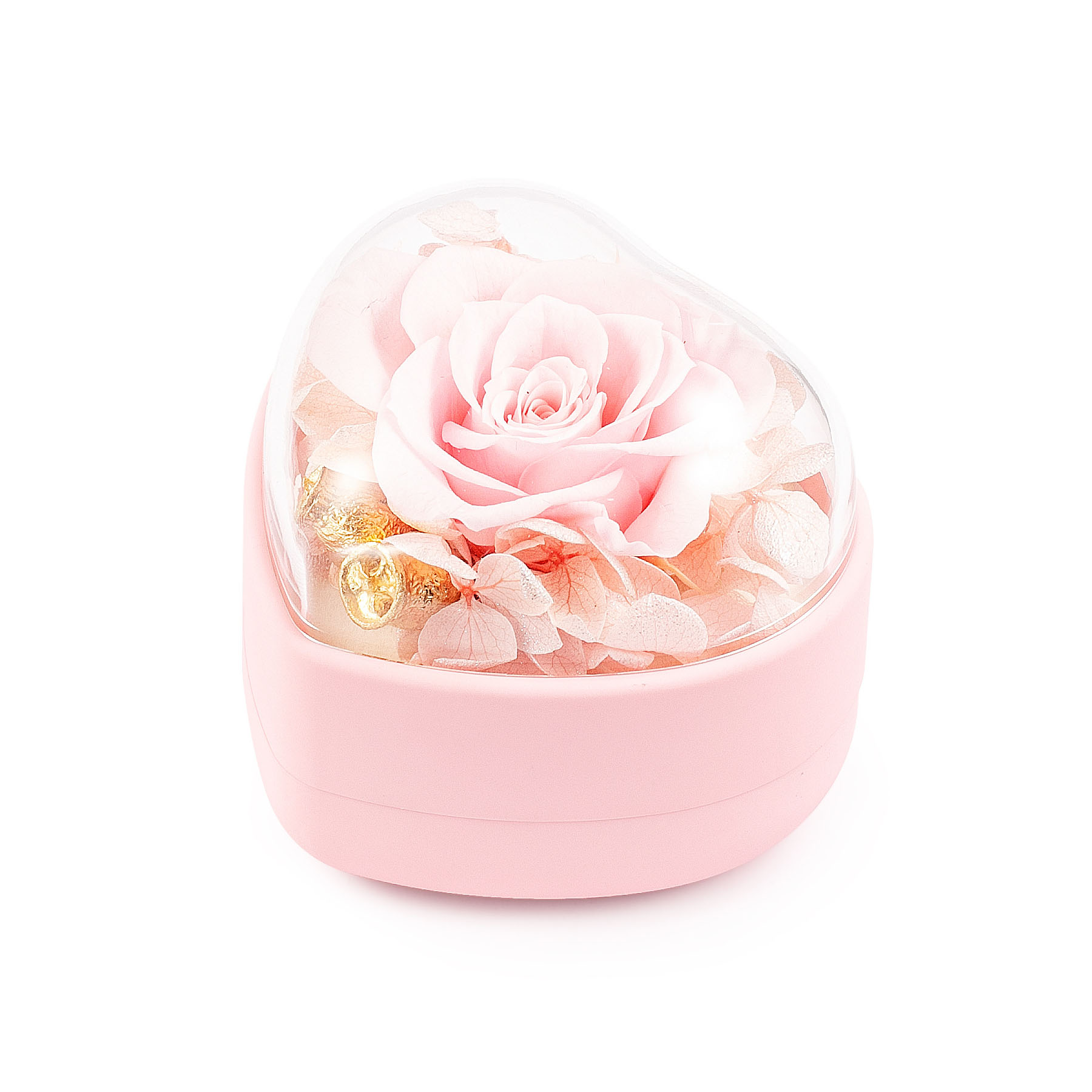 Heart-Shaped Eternal Rose Mini Ring Box 4
