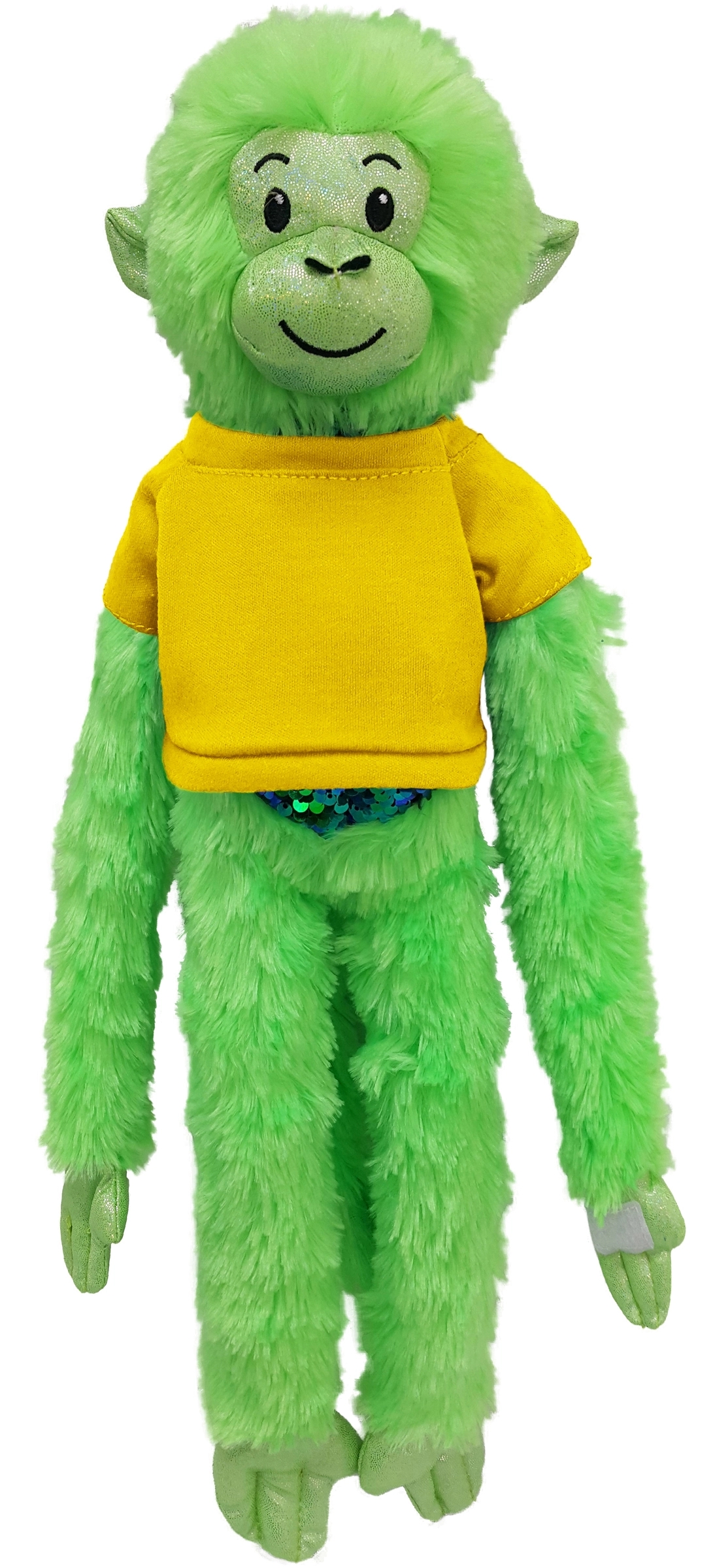 21" Green Spider Monkey with Sequins 2