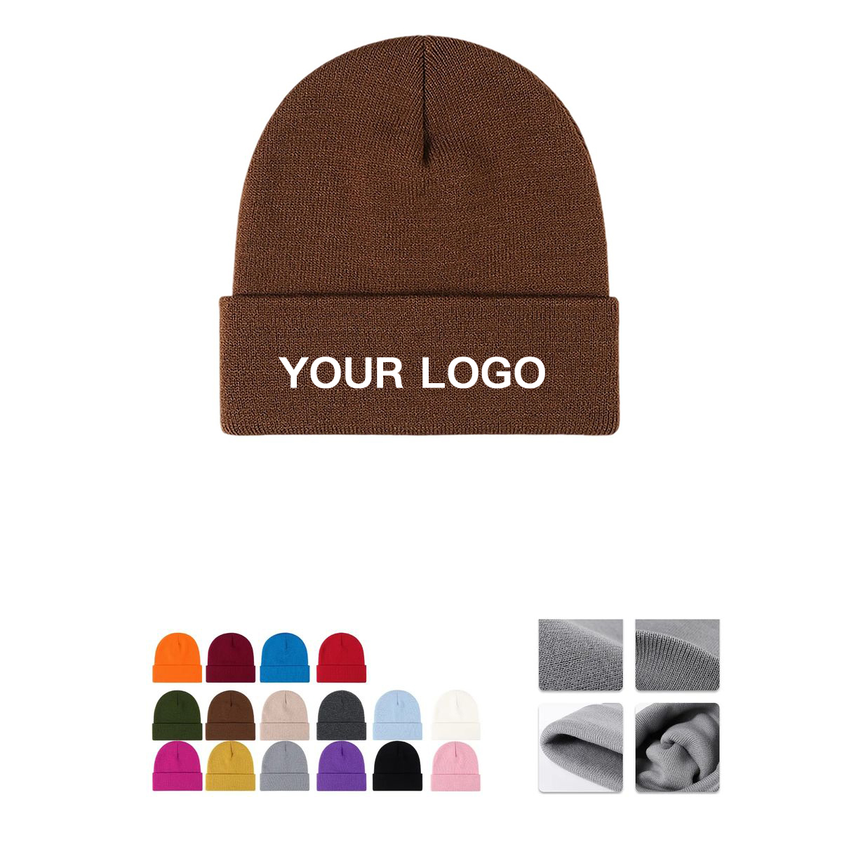 Acrylic Winter Hat with Folded Edge 8