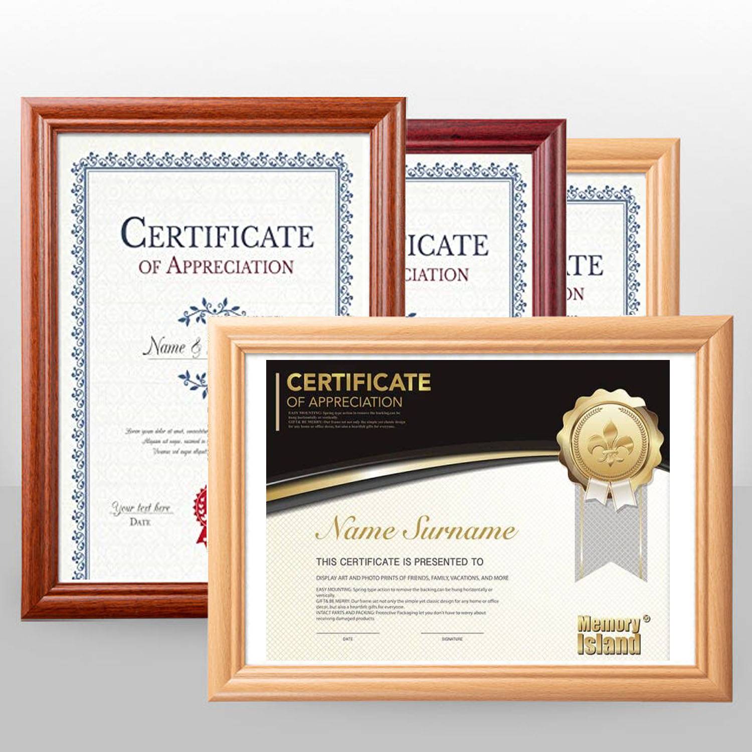 Bamboo Certificate Holder 8