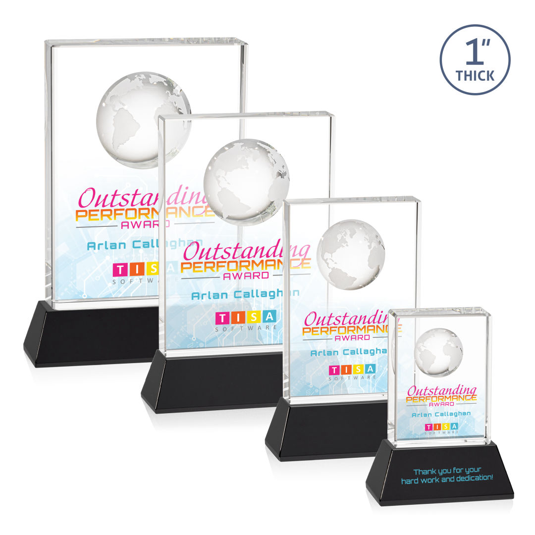 Ambassador VividPrint™ Award on Base - Black