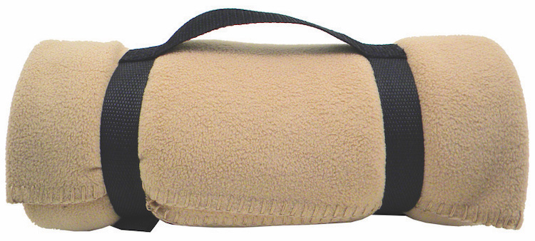 Fleece Blanket w/Nylon Strap 11