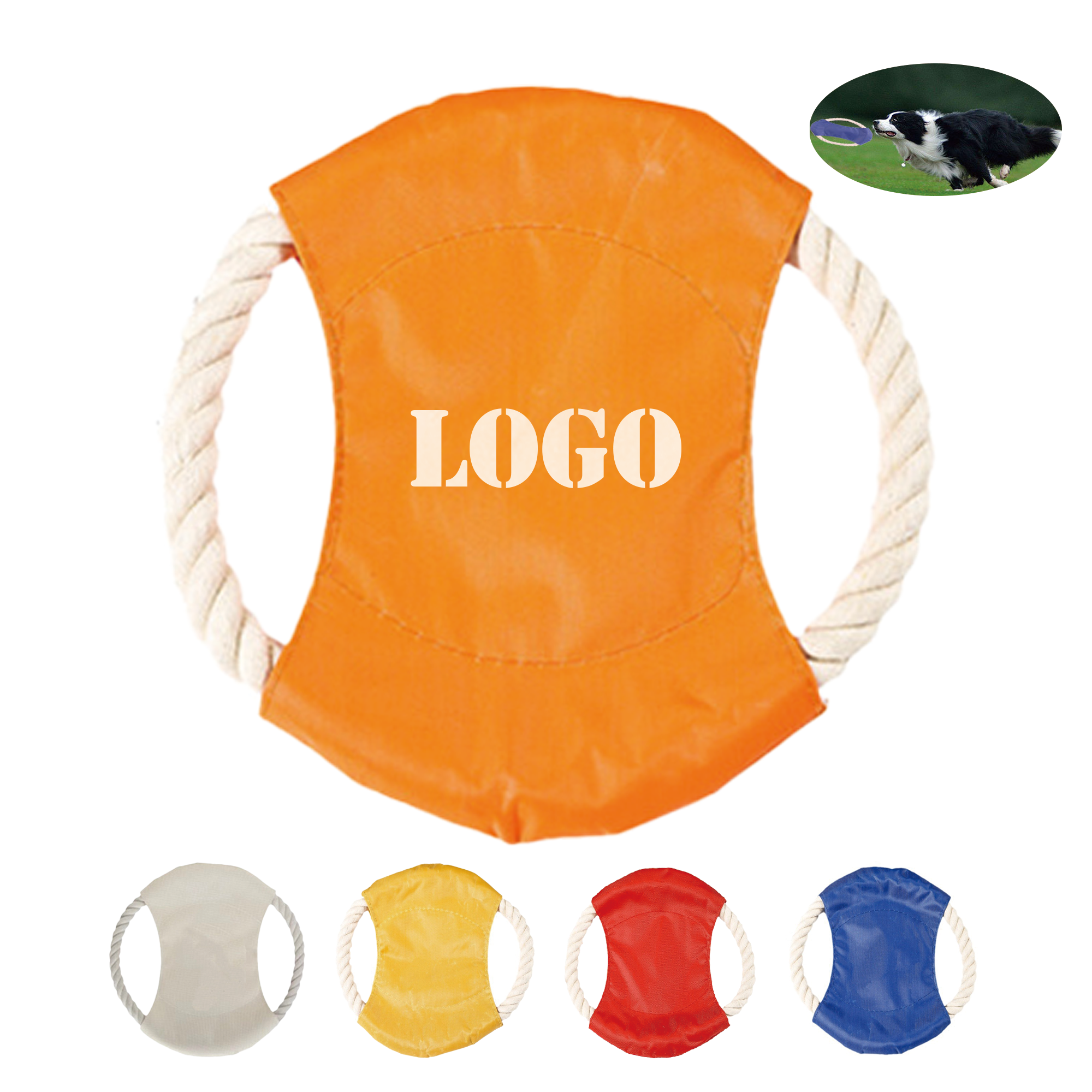 Cotton Rope Dog Flying Disc Outdoor Pet Training Saucer 2