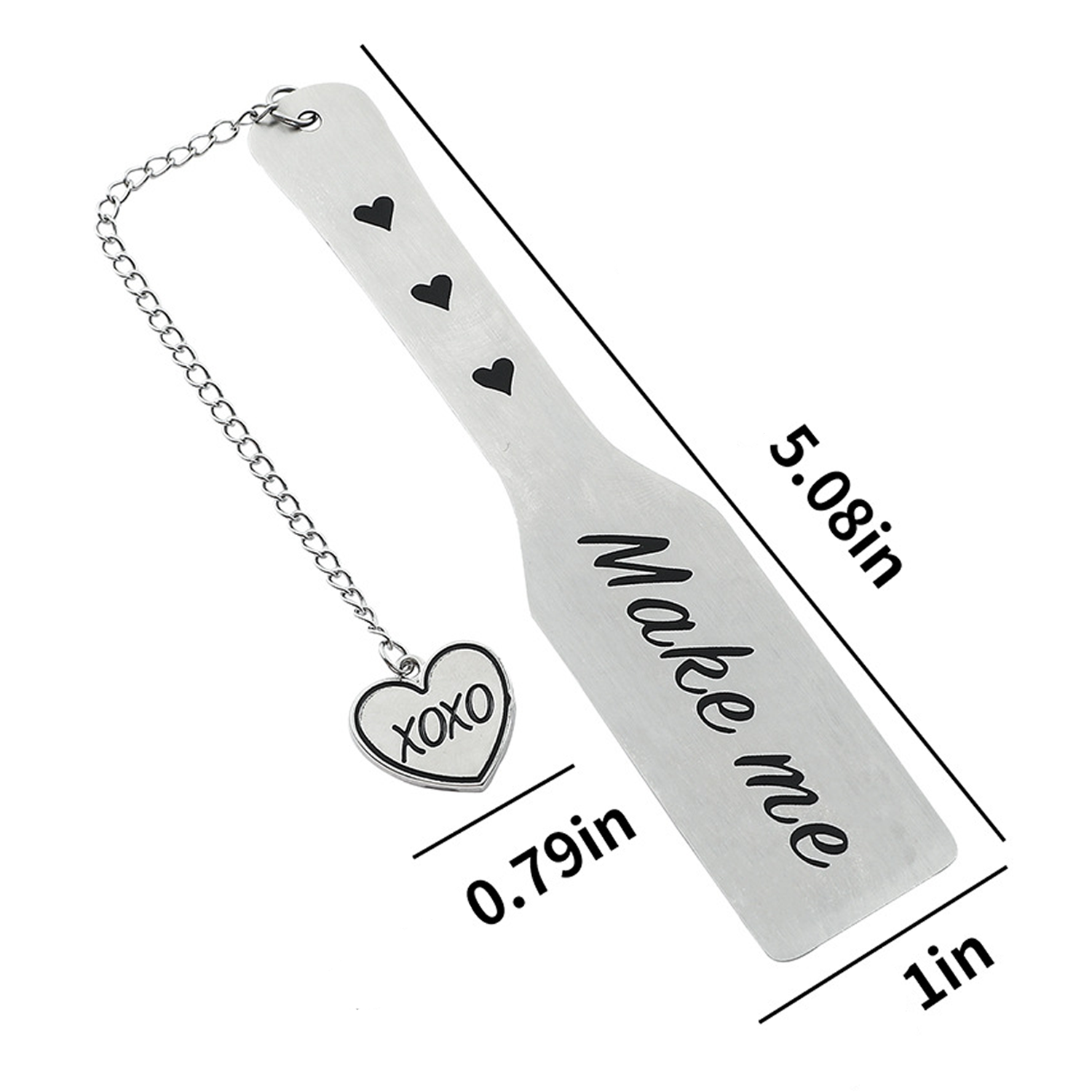 Artistic engraved stainless steel bookmark 3