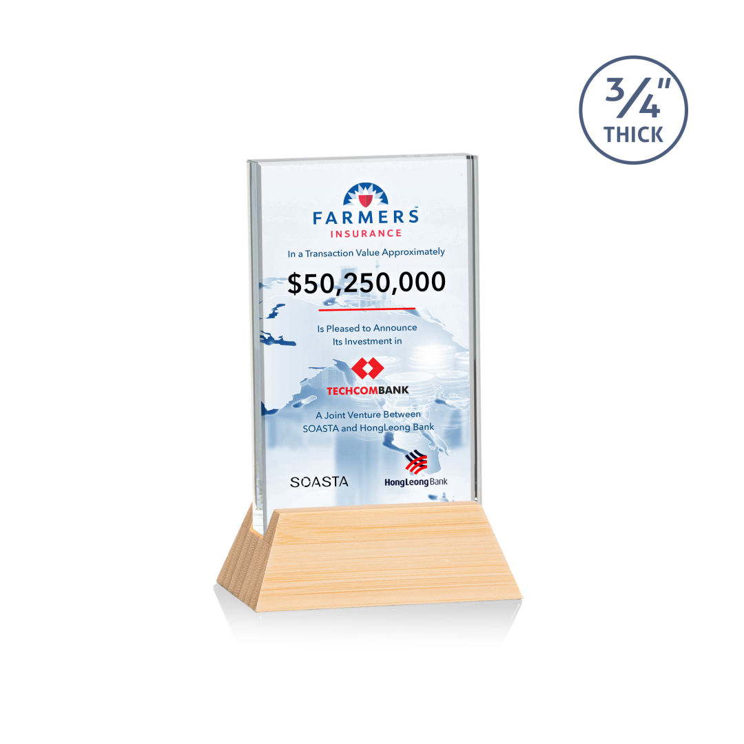 Walkerton VividPrint™ Award - Starfire/Bamboo (Vert) 13