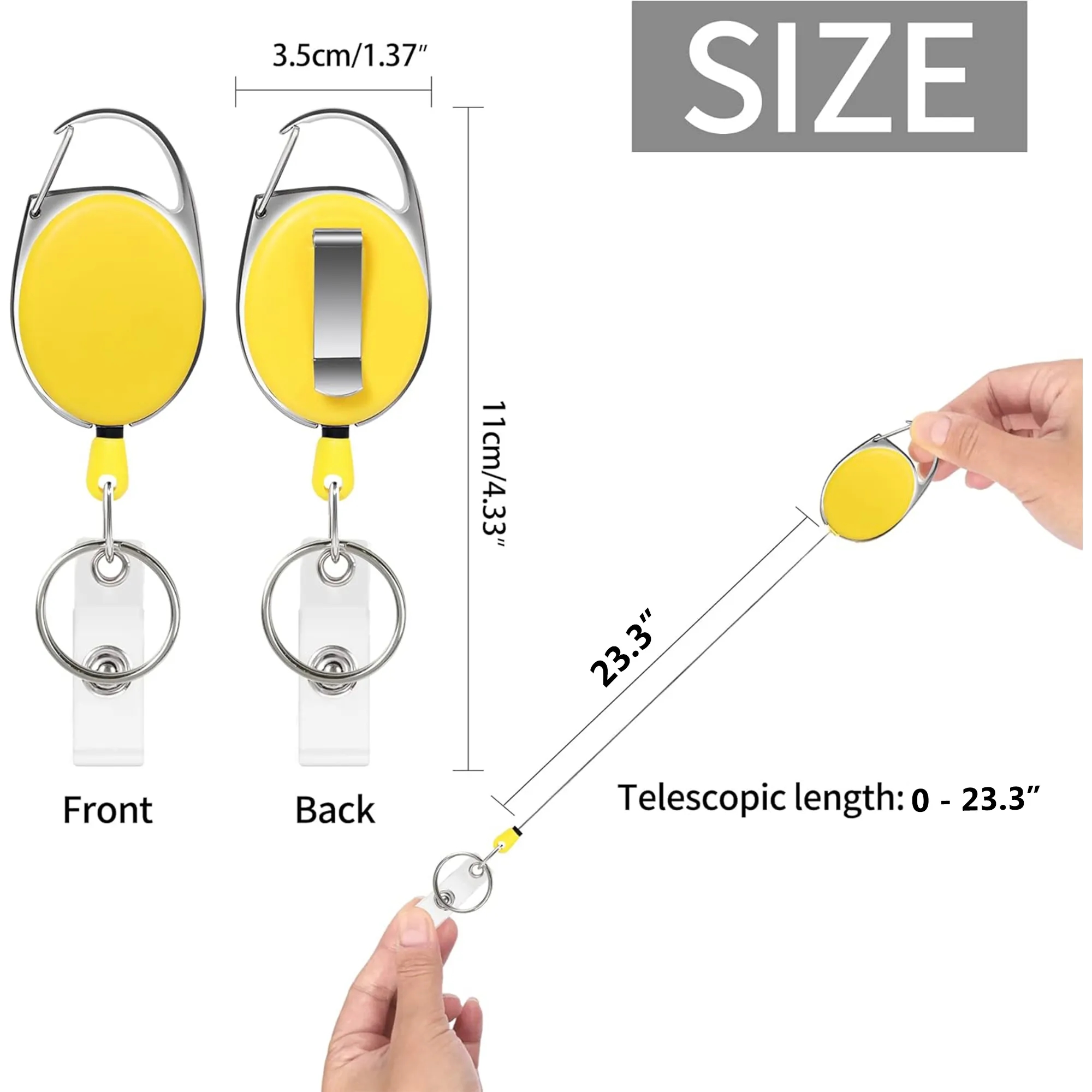 Durable Easy Pull Telescopic ID Buckle 11