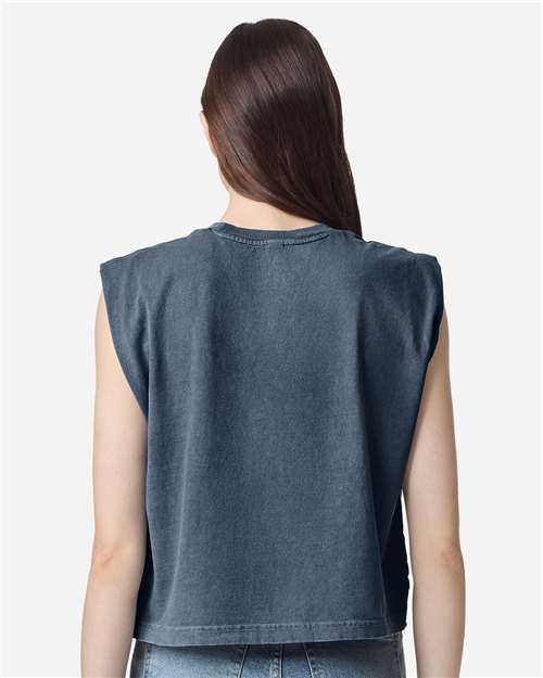 Women's Heavyweight Cotton Garment-Dyed Muscle Tee - 307GD 3