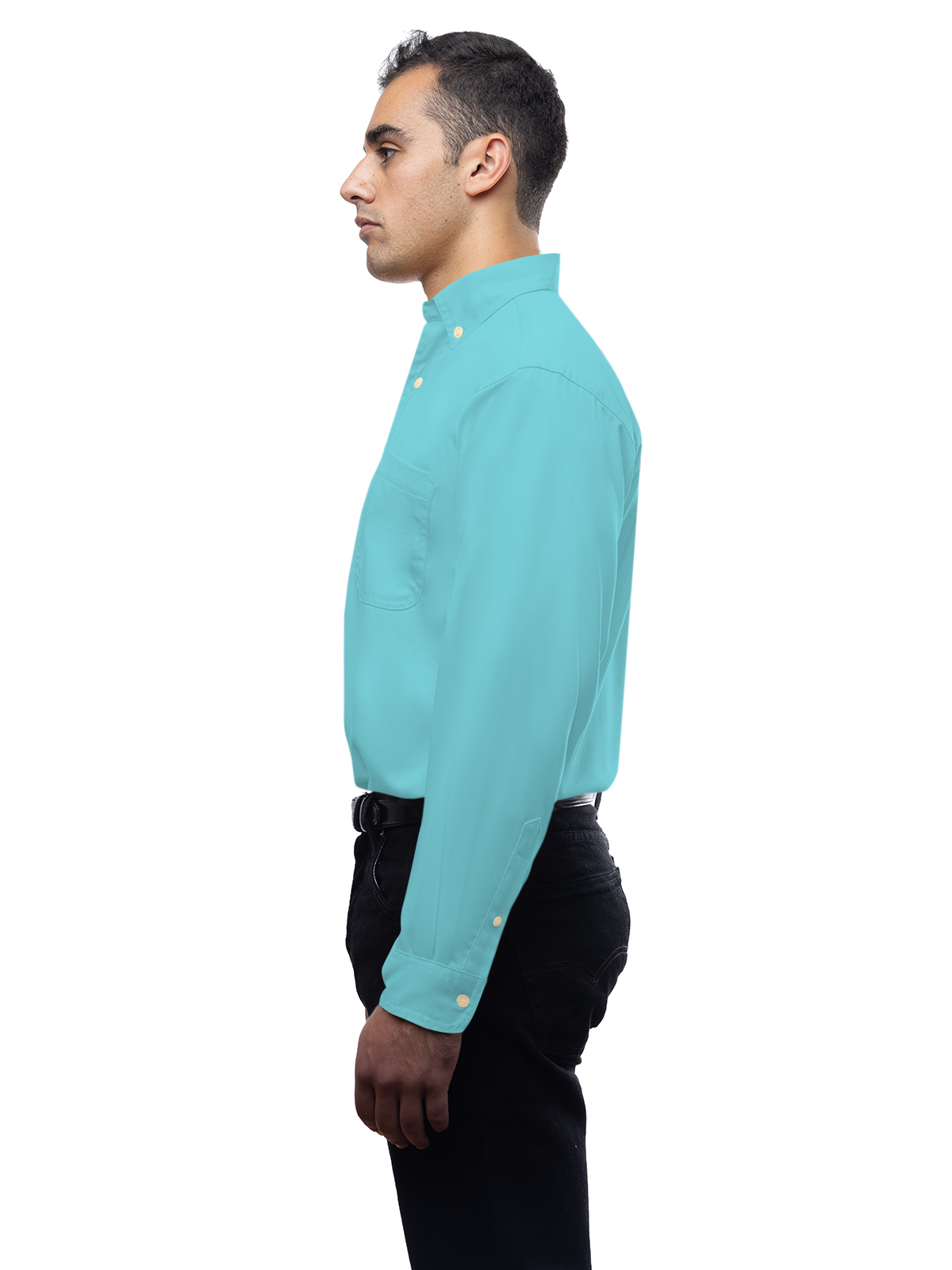 Blue Generation - Men's 1-Pocket Superblend Poplin Shirt 72