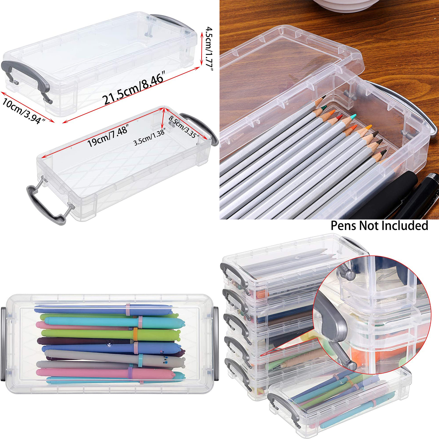 6Pack Large Capacity Pencil Box 2