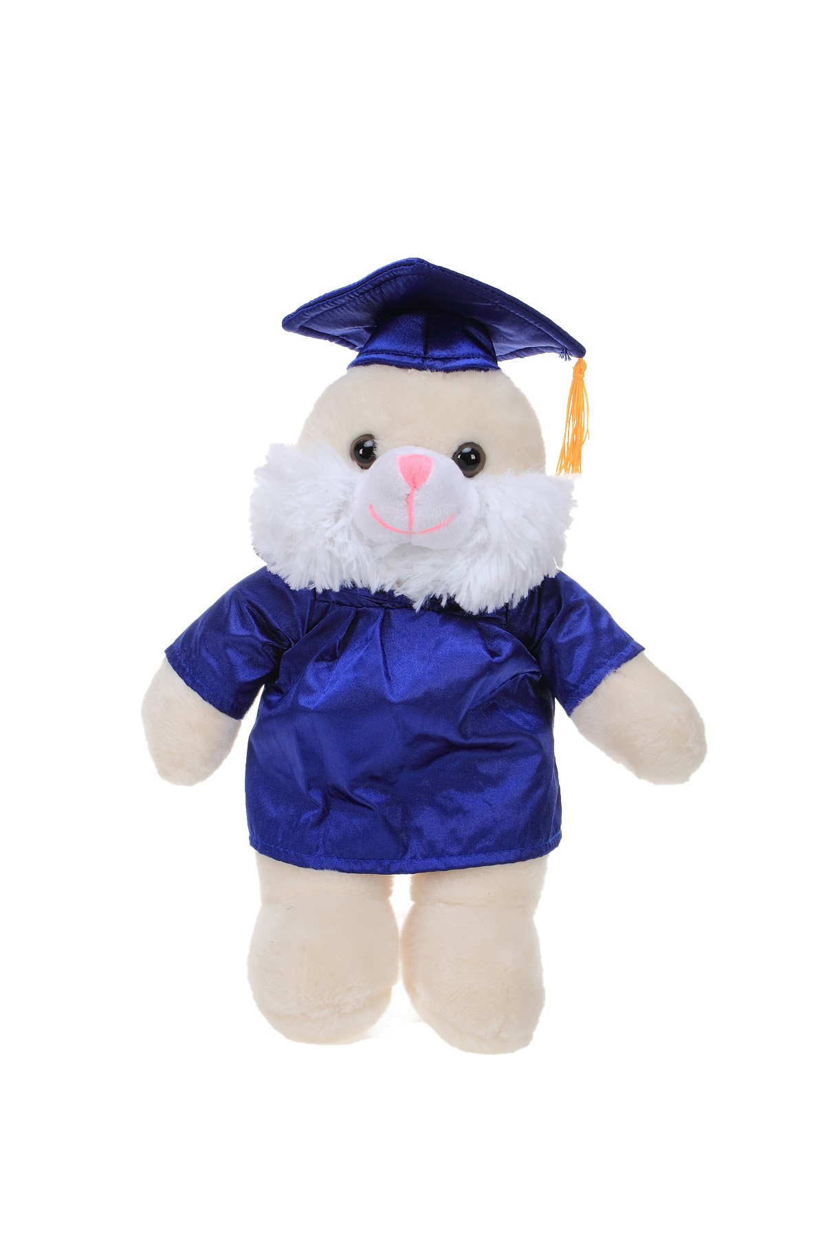 Soft Plush Bunny with Graduation Cap and Gown 1
