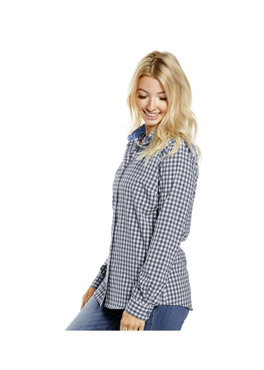 Storm Creek Women's Influencer 4-Way Stretch Gingham Woven Shirt 7