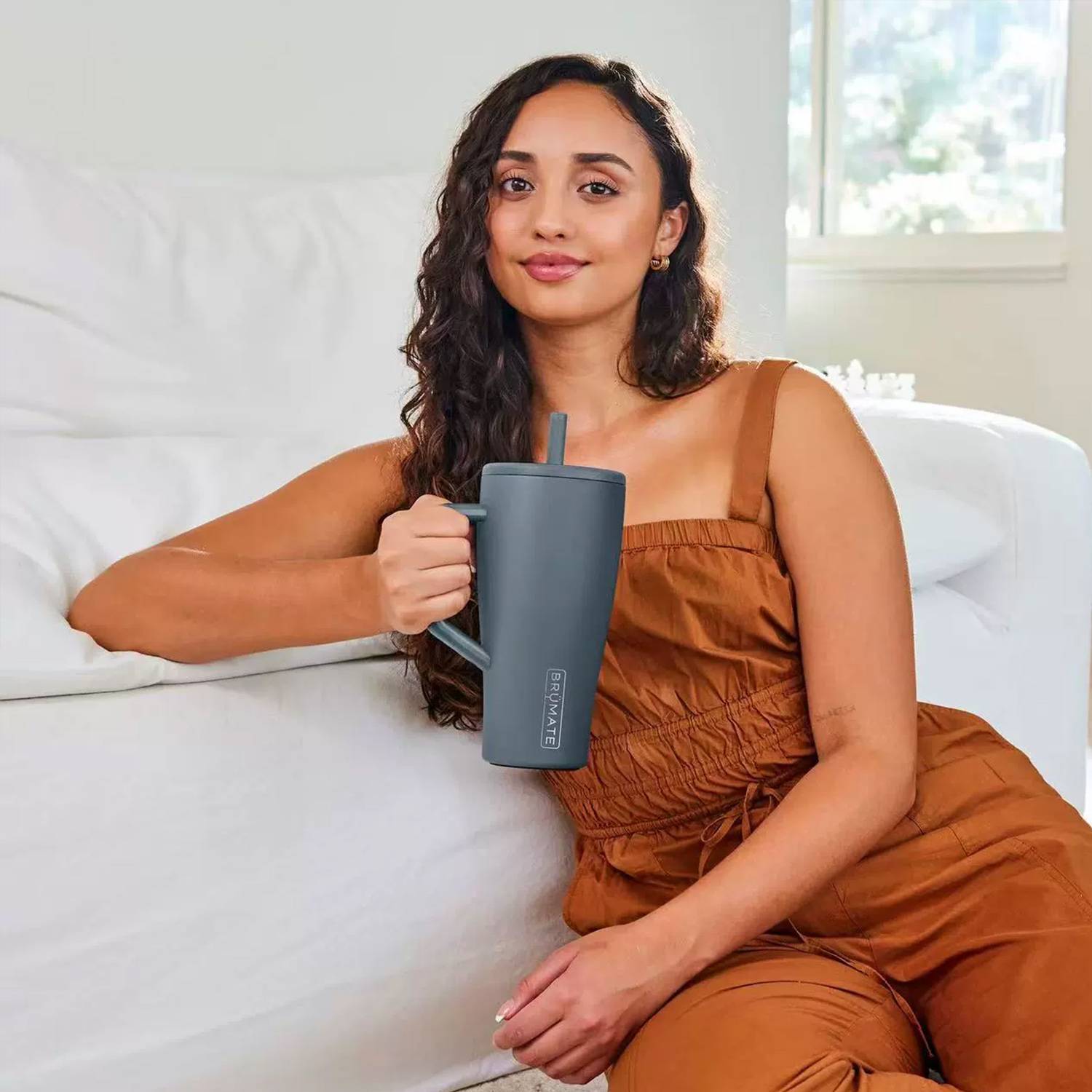 30&40 OZ Stainless Steel Tumbler Cup w/ Handle and Straw 5